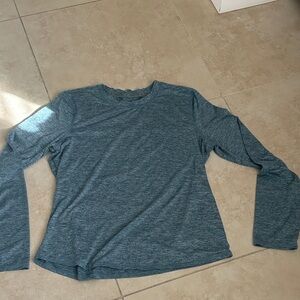 Fabletics Heathered Blue Crew Neck